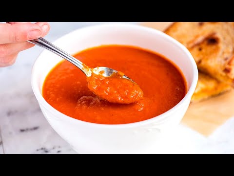 Видео: Томатный суп с сухариками за 20 минут