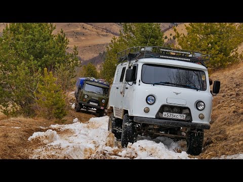 Видео: Чего боится УАЗ Буханка с АКПП, движком V6 - 3.4 литра на 33-х колёсах?