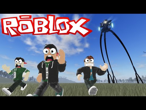 Видео: На тебя охотятся ТРИПОГИ вместе с ПАРНЯМИ в ROBLOX! (Война миров)