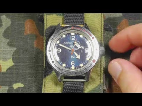Видео: Часы Восток Амфибия СССР. Обзор и мнение