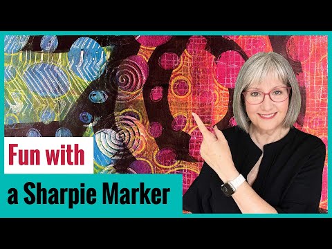 Видео: Ещё больше принтов Sharpie | Гелевая печать жирным маркером