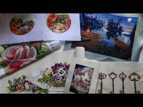 Видео: Мои неоформленные вышивки