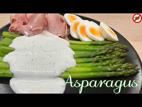 Видео: Как се почистват и готвят аспержи. Asparagus with sauce.