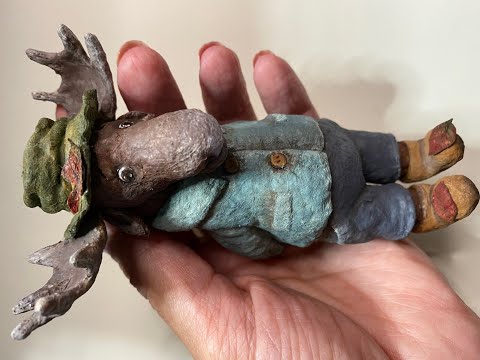 Видео: МК ватная игрушка "ЛОСЬ" (Часть 2)  Tutorial cotton toys "MOOSE" (Part 2)