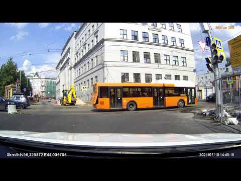 Видео: Нижний Новгород  - центр и окраина города на машине июль 2021г