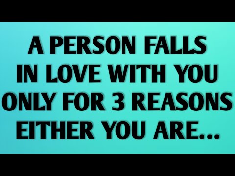 Видео: ЧЕЛОВЕК ВЛЮБЛЯЕТСЯ В ТЕБЯ ТОЛЬКО ПО ТРЕМ ПРИЧИНАМ — ЛИБО ТЫ || Факты о психологии