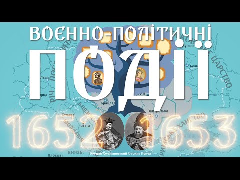 Видео: Воєнно-політичні події 1652–1653 рр.