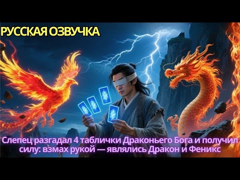 Видео: Слепец разгадал 4 таблички Драконьего Бога и получил силу: взмах рукой — являлись Дракон и Феникс