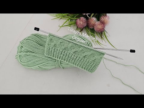 Видео: Ого🧶Простая схема вязания шапки-бини из двух спиц: жилет, кардиган, одеяло и шарф