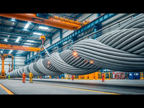 Видео: Как это сделано: Как трос разрывают с силой в сотни тонн, чтобы доказать его прочность