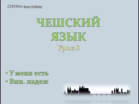Видео: Урок чешского 8: У меня есть, винительный падеж