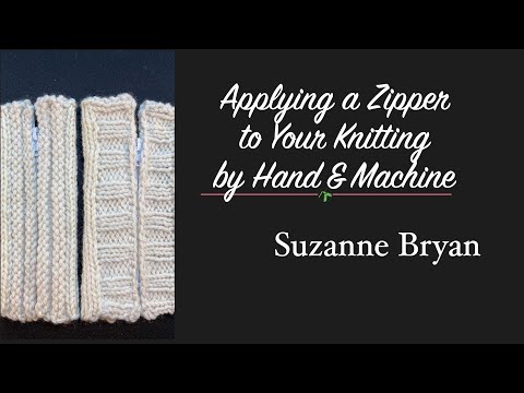 Видео: Вшивание молнии в вязаное изделие вручную и на машинке