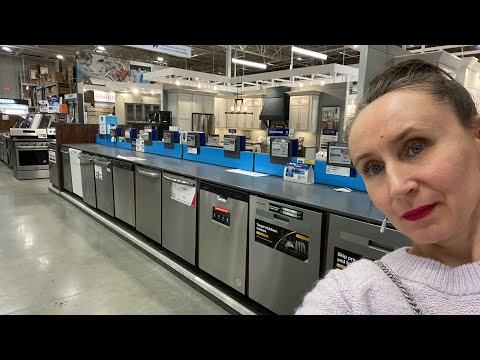 Видео: Выбор посудомоечных машин в Американском магазине “Lowe’s”.