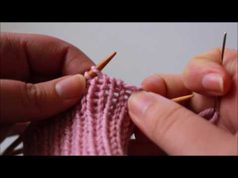 Видео: Невидимое закрытие петель резинкой для вязания резинки 1x1