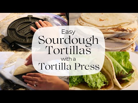 Видео: Как легко приготовить лепешки на закваске с помощью пресса для тортилий