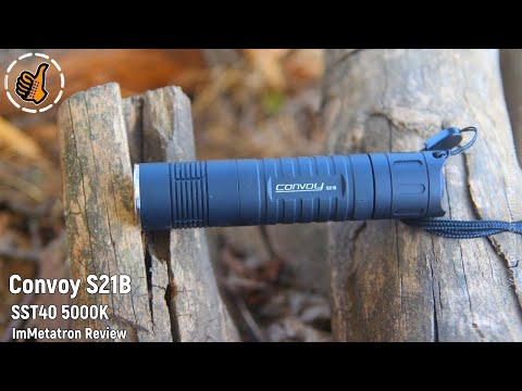 Видео: Convoy S21B (SST40 5000K) - Бюджетный, яркий, мощный, EDC ФОНАРЬ