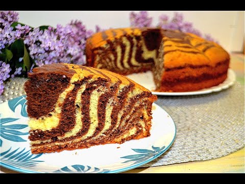 Видео: Пирог ЗЕБРА на Сметане! Вкусный, простой ПИРОГ родом из детства! Полосатый Пирог! Zebra Pie! Bakery!