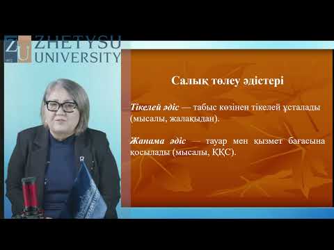 Видео: 6 Қаржылық сауаттылық Тулешова Г.Б. э.ғ.к., оқытушы - дәріскер