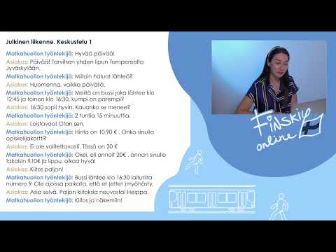 Видео: Диалог на финском.Общественный транспорт. День 7. (Мини-курс "Диалог с финном" 2020 года)
