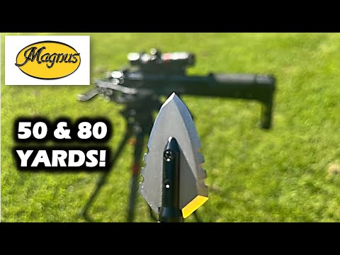Видео: Тест одностороннего арбалета Magnus 150 Grain — 50 и 80 ярдов!