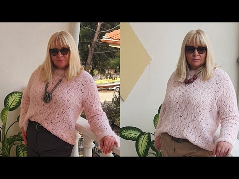 Видео: Готовая работа/Ажурный джемпер спицами/Продвижение процессов/#вязание #вязаниеспицами #вязаннаямода