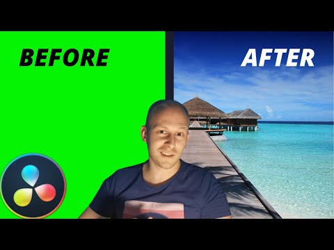 Видео: Как да обработиш видео със Зелен Екран | DaVinci Resolve Tutorial