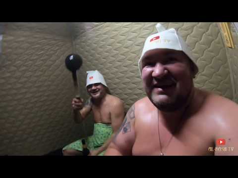 Видео: БАНЯ-ПАЛАТКА МОРЖ/ПАРИМСЯ