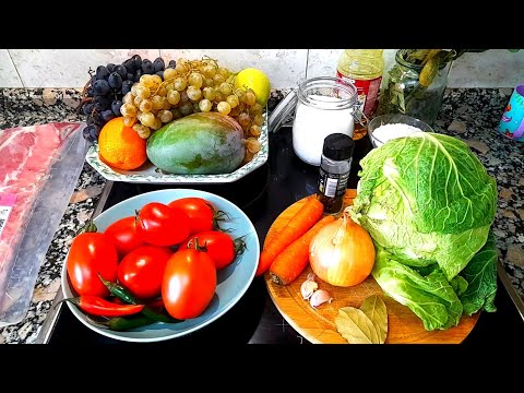 Видео: Домашняя Кисло-Сладкоя Капуста и Острая Аджика /Готовим Сразу Два Блюда 