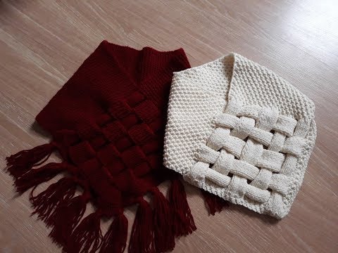 Видео: Снуд - шарф спицами. Часть 5.