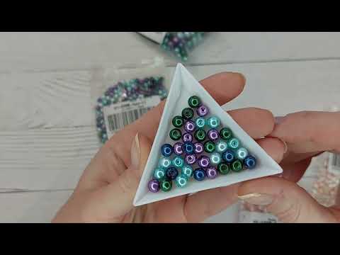 Видео: Жемчужные бусины, люневильский крючок, контейнеры для бисера, лопатка для бисера с Алиэкспресс