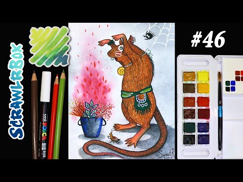 Видео: НАБОР ПОХОДНОЙ АКВАРЕЛИ от DALER ROWNEY | ScrawlrBox #46