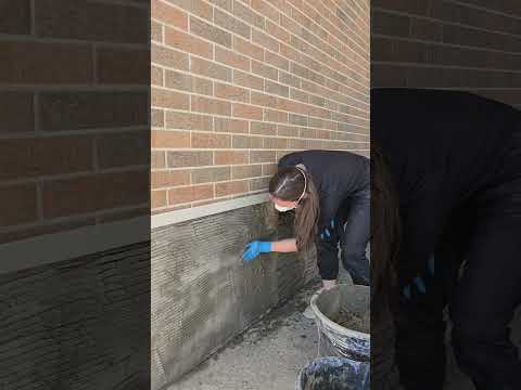 Видео: Состав раствора для  арт бетона! ПЛюс мой способ нанесения!  #Артбетон#цоколь#штукатуркацоколя