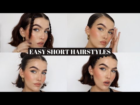 Видео: легкие прически для коротких волос