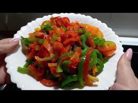 Видео: Фунчоза с курицей и овощами☺️