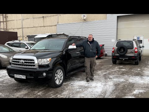 Видео: Toyota Sequoia - Сохраняем кузов Ёлки на века, ставим музыку, купили новую LADA НИВА!