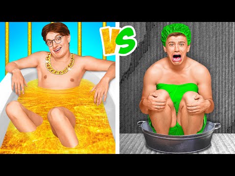Видео: БОГАТАЯ vs БЕДНАЯ ТЮРЬМА ЧЕЛЛЕНДЖ !