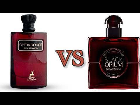 Видео: Alhambra Opera Rouge и YSL Black Opium Over Red. Найдите хоть одно отличие!