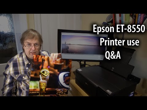 Видео: Вопросы и ответы по принтеру ET 8550 — Использование принтера 8550 A3+ EcoTank