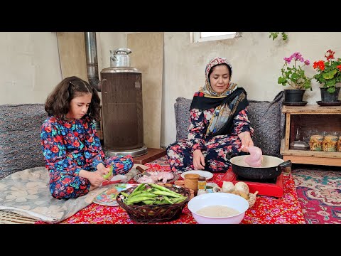 Видео: Аутентичная иранская деревенская кухня: плов из бобов фава с курицей с шафраном!