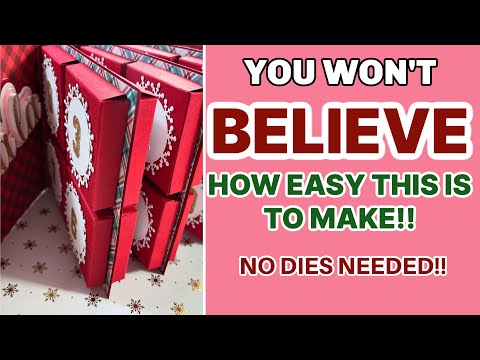 Видео: 😮 СУПЕР ПРОСТОЙ АДВЕНТ-КАЛЕНДАРЬ!! НЕ НУЖНЫ ФОРМЫ!!🎄🎁