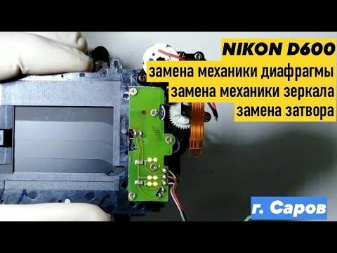 Видео: nikon d600. замена механики диафрагмы, зеркала, затвора (г. Саров)