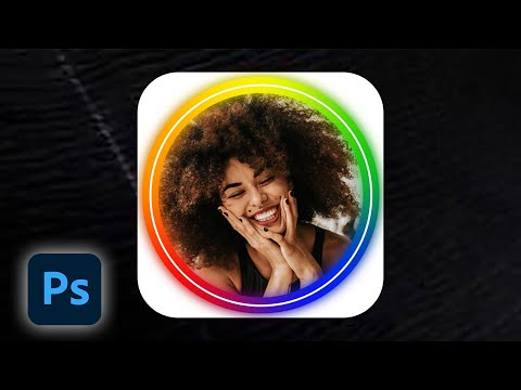 Видео: Как сделать круглую аватарку с разноцветной рамкой в фотошопе