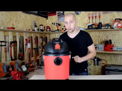 Видео: Строительный пылесос INTERTOOL DT-1020