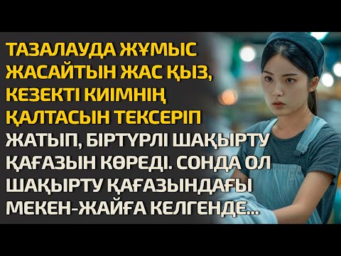 Видео: ТАЗАЛАУДА ЖҰМЫС ЖАСАЙТЫН ЖАС ҚЫЗ, КЕЗЕКТІ КИІМНІҢ ҚАЛТАСЫН ТЕКСЕРІП ЖАТЫП, БІРТҮРЛІ ШАҚЫРТУ ҚАҒАЗЫ