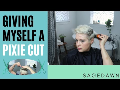 Видео: Делаю себе стрижку пикси (с помощью машинки и ножниц)