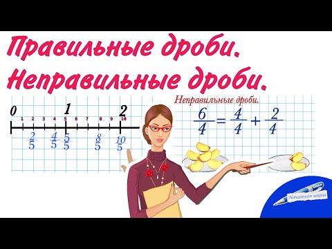 Видео: ПРАВИЛЬНЫЕ И НЕПРАВИЛЬНЫЕ ДРОБИ ПРОСТОЕ ОБЪЯСНЕНИЕ / 4 КЛАСС  5КЛАСС МАТЕМАТИКА РЕПЕТИТОР ДРОБИ ДОЛИ