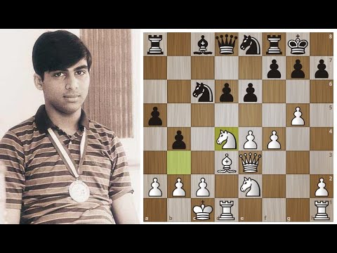 Видео: СОКРУШИТЕЛЬНАЯ атака юного Виши Ананда! Разгром в Сицилианской защите.