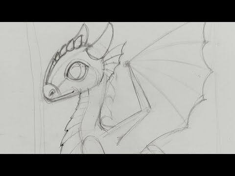 Видео: Дракон 1 - побудова олівцем