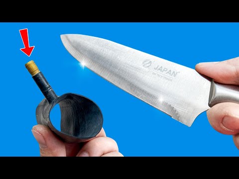 Видео: Как заточить нож до бритвенной остроты всего за 1 минуту! Отличный инструмент