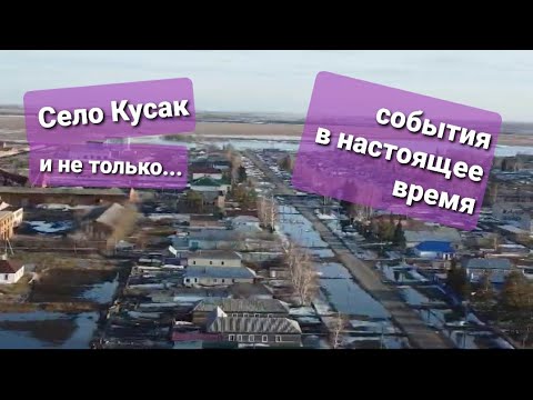 Видео: Село Кусак с высоты  птичьего полёта /Алтайский край /подтопления